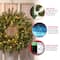 24" Norwood Fir Wreath With Warm White LED Lights